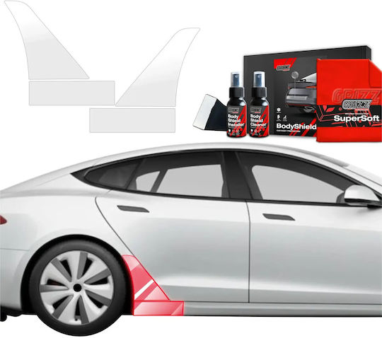 Grizzglass Protective Film Wheel Arches Grizzglass Bodyshield Tesla Model S 2023-2025 4in1