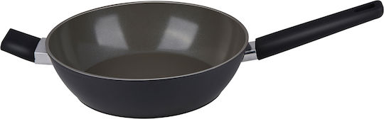 Alpina Aluminum Saute Pan with Lid and Non-Stick Coating 28cm