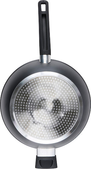 Alpina Aluminum Saute Pan with Lid and Non-Stick Coating 28cm