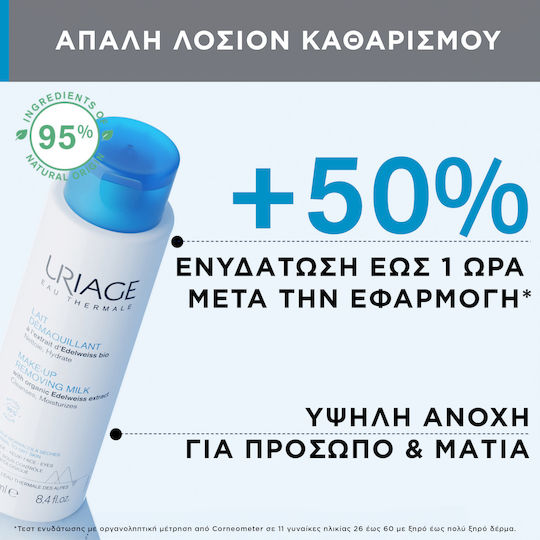 Uriage Cleansing Milk Ντεμακιγιάζ Προσώπου & Ματιών με Καταπραυντική δράση 250ml