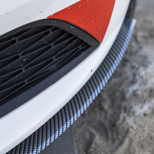 Einparts Protecții Bandă pentru Bară Auto 2.5m 1buc Negru