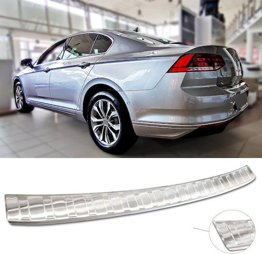 Rear Bumper Guard For Vw Passat B8 15+ Stainless Steel (steel)