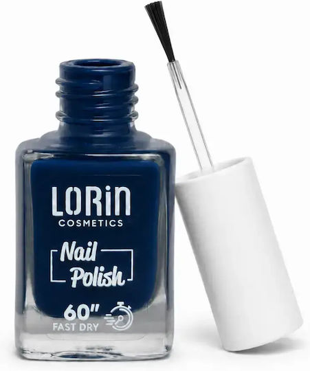 Lorin Glossy Βερνίκι Νυχιών Quick Dry Μπλε 128 13ml