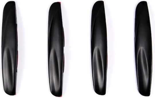 Autoline Door Protectors Black With Reflective Protecții Protecții de ușă pentru Uși Auto 4buc Negru