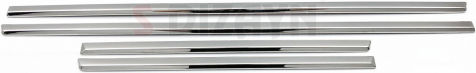 S-dizayn Protections for Car Doors Side Door Protective Trim Steel & Plastic Chrome 8pcs 8pcs Silver
