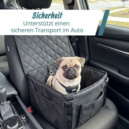 Relaxdays Scaun Auto pentru Câine Negru