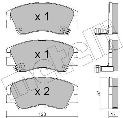 Τακακια Εμπροσθια Mitsubishi L300 P0w P1w P2w P3w L03p 86-06 L200 K3t K2t K1t K0t 86-96 Pajero L04g L14g 83-91 1170 1170-11168