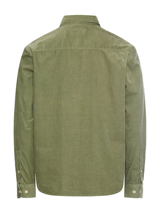 Camel Active Camasa Catifea Raiata Regular Fit Verde