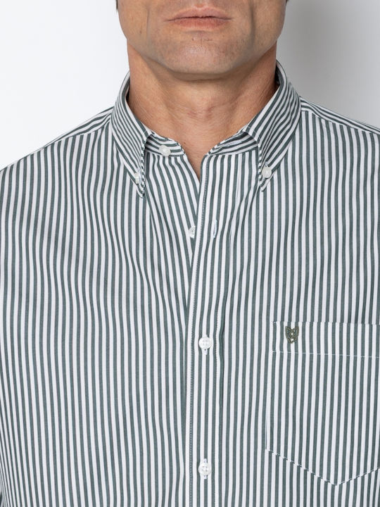 Acorn Long Sleeve Striped Shirt in Regular Fit Acorn