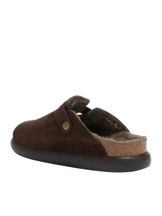 Fae Winter Women's Slippers with Brown Fur
