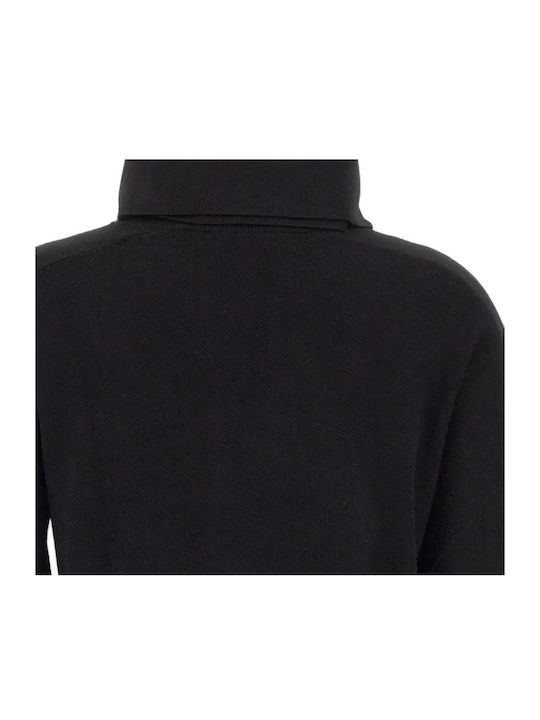 Midi Σεμιζιέ Φόρεμα Black