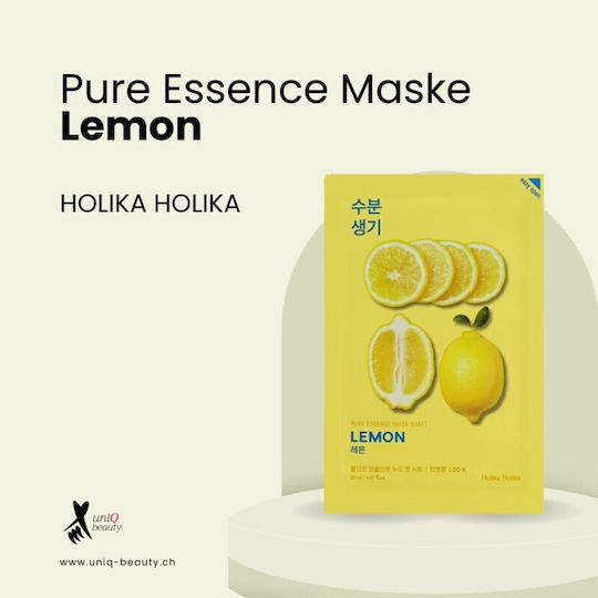 Holika Holika Pure Essence Плат (чаршаф) Лимон Маска 20ml
