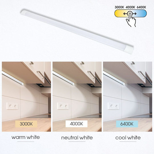 Lineare LED-Leuchte Flat 40 W 3000 K–4000 K–6400 K 1200 mm
