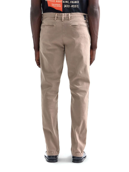 Replay Benni Herren Chinohose Regular Fit Braun