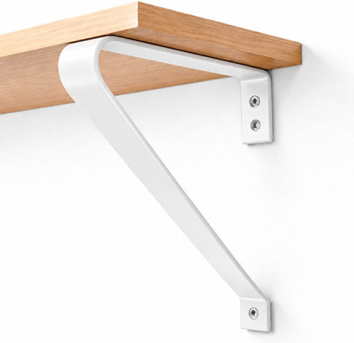 Finetto Metal Shelf Bracket in White 271-1101038WHI