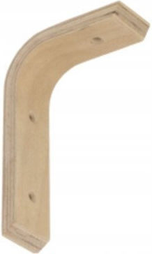 Malys Group Heavy-Duty Wooden Shelf Bracket in Beige 100x150mm