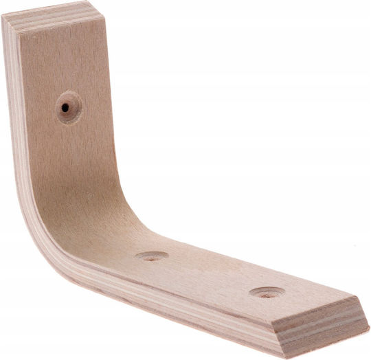 Malys Group Heavy-Duty Wooden Shelf Bracket in Beige 100x150mm