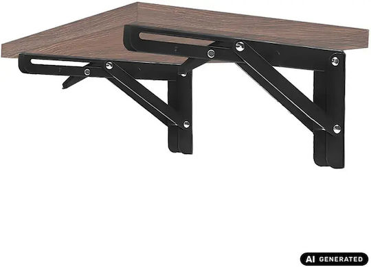 Maclean Energy Heavy-Duty Foldable Metal Shelf Brackets in Pink 2 pcs MC-194