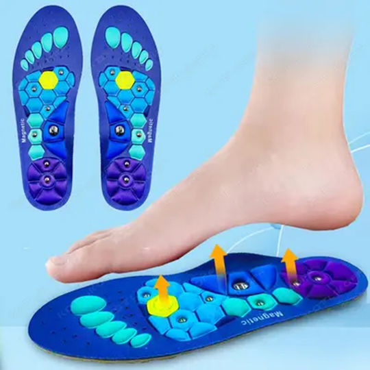 Magnetische Einlegesohlen Für Schuhe Zur Druckpunktmassage Mit Verstellbarer Größe