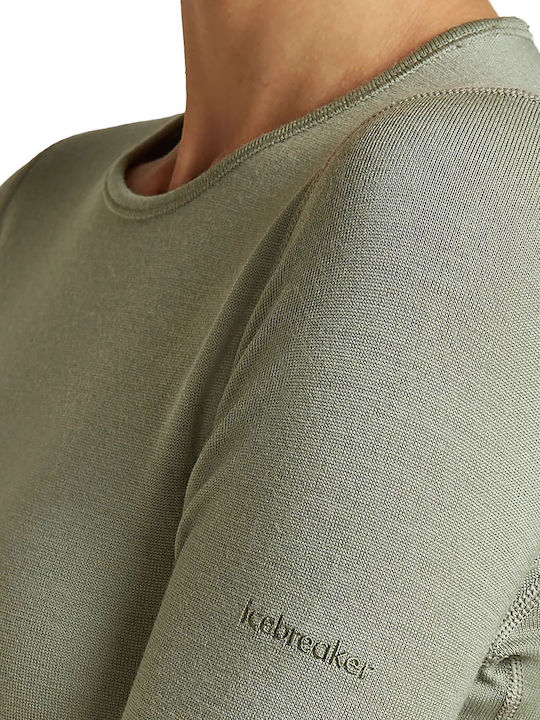 Icebreaker Women's Green Long-Sleeved Thermal Top