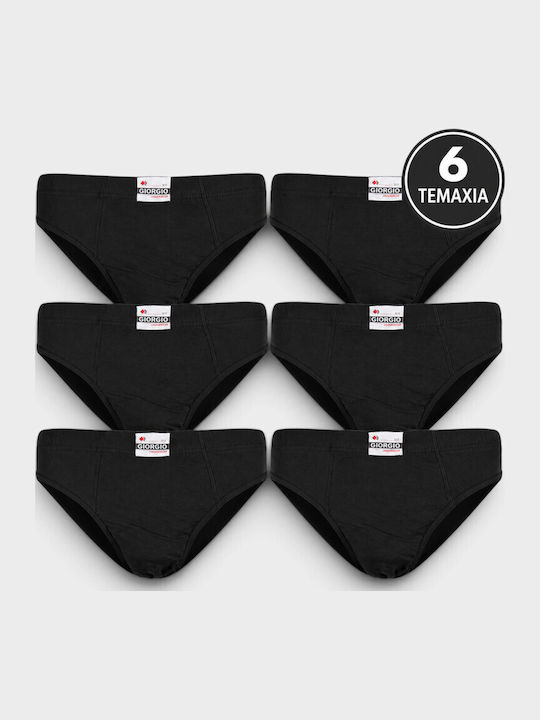 Men's Black Slips 6-Pack