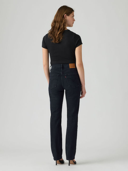 Levi's Ribcage High-Rise Blugi Slim Fit pentru Femei Negri