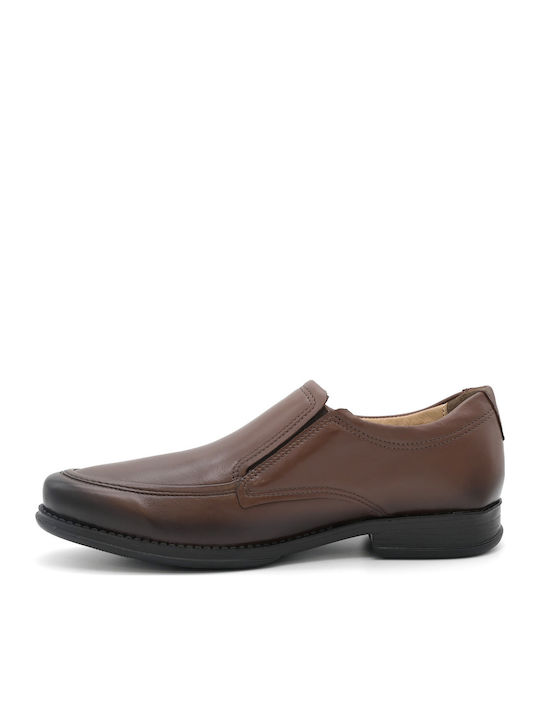 Pantofi Slip-On din Piele pentru Bărbați, Maro Tabac