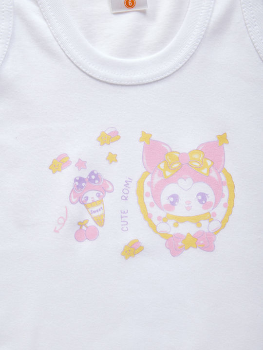 Nina Club Kids' White Sleeveless Undershirt