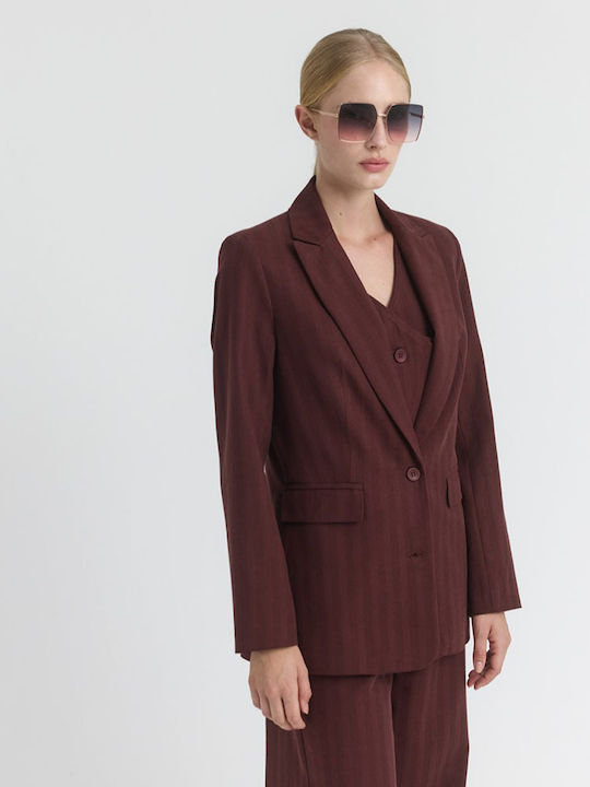 Namaste Women's Blazer Wine