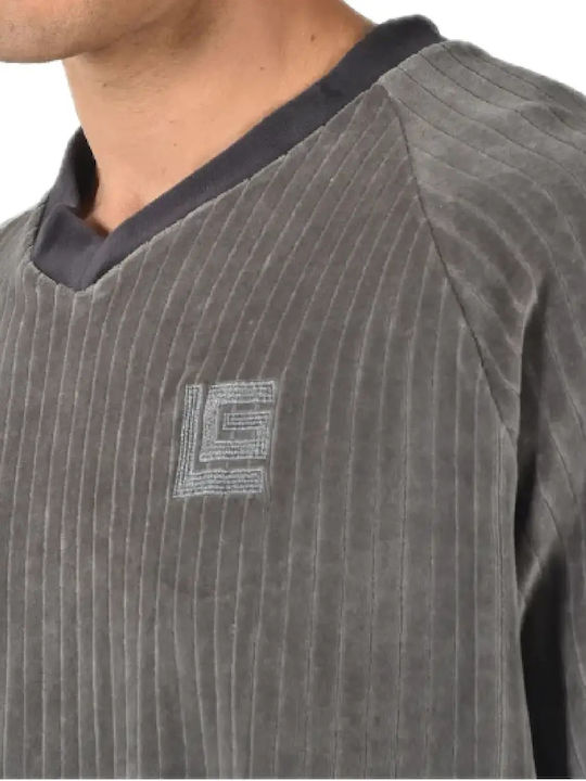 Guy Laroche Winter Men's Cotton Pyjamas Grey