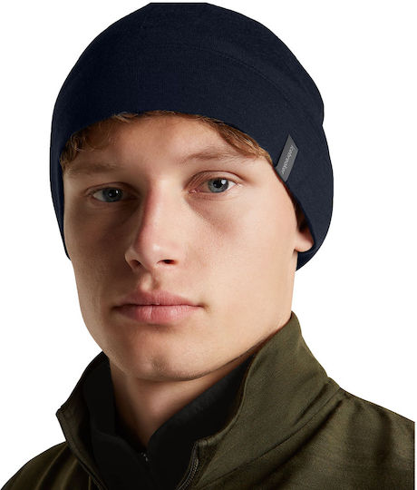 Unisex Knitted Beanie in Navy Blue