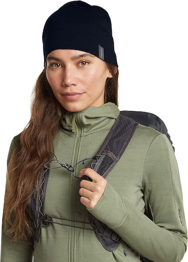 Unisex Knitted Beanie in Navy Blue