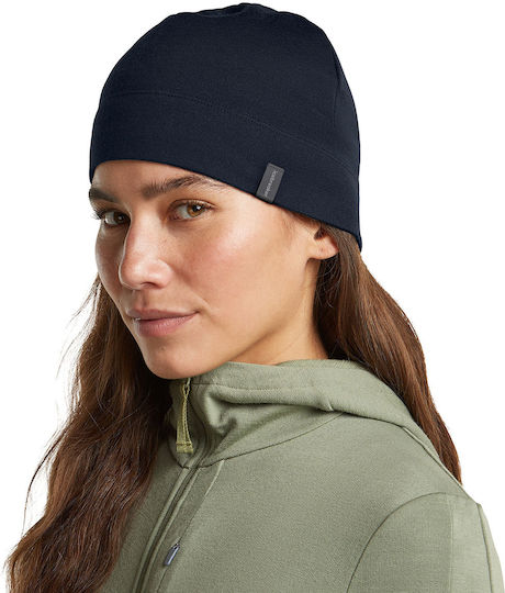 Unisex Knitted Beanie in Navy Blue