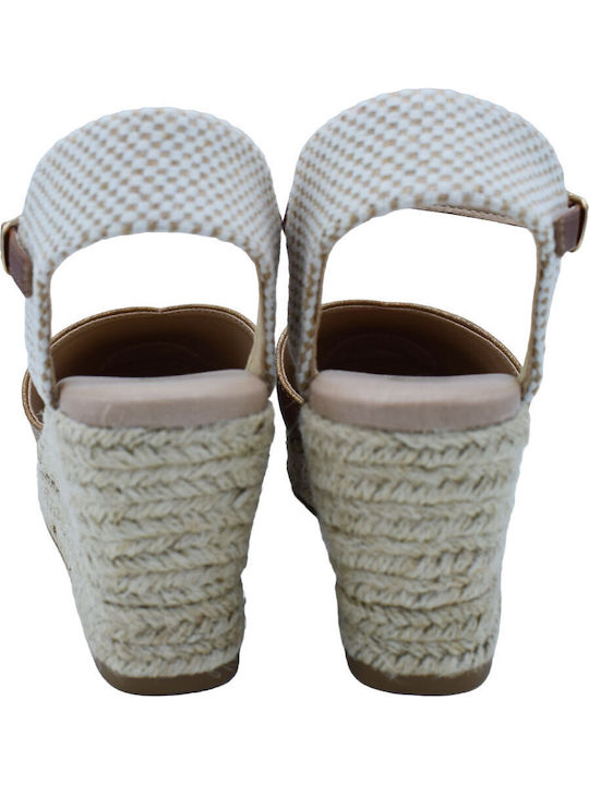 Women's Summer Platforms in Espadrille Style Gold