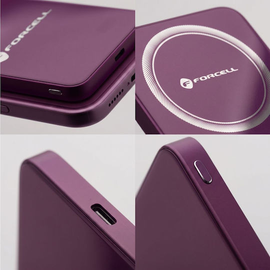 F-Energy F5K8 MagSafe Външна батерия 5000mAh 15W Power Delivery / Quick Charge Черешов