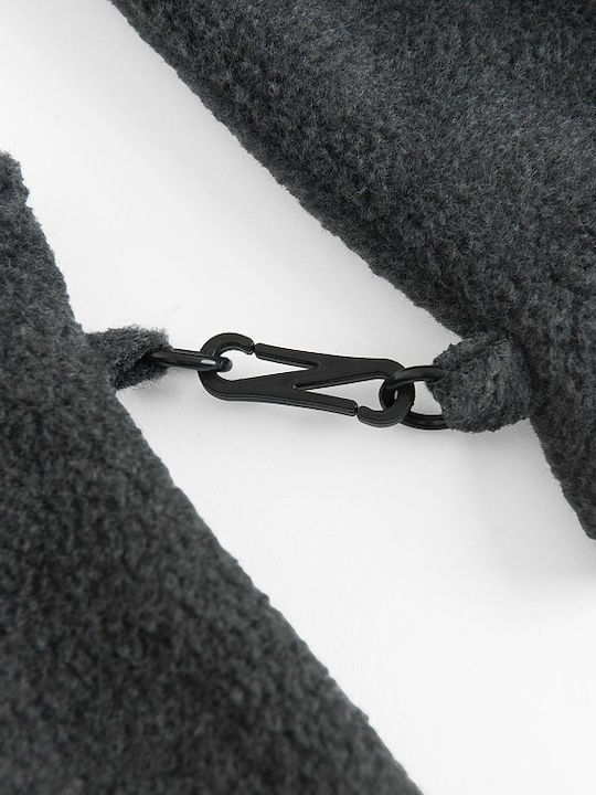 Knitted Grey Kids Gloves