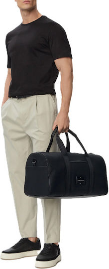 Tommy Hilfiger Black Fabric Backpack Duffle Bag