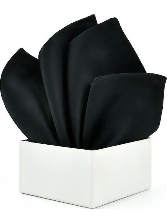 Men's Black Pocket Square