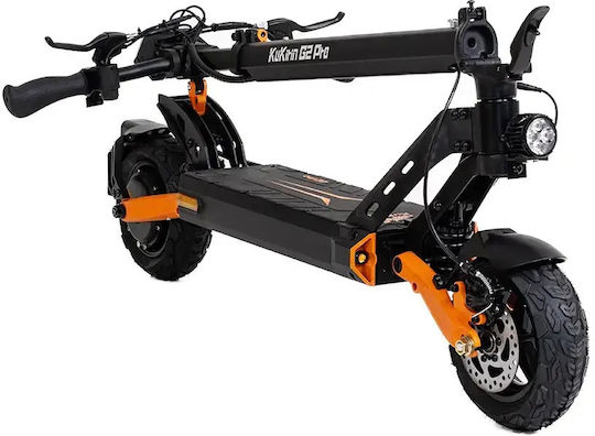 KuKirin G2 Pro VMP Trotinetă Electrică cu Viteză Maximă de 25 km/h și Autonomie de 65 km în Culoare Neagră