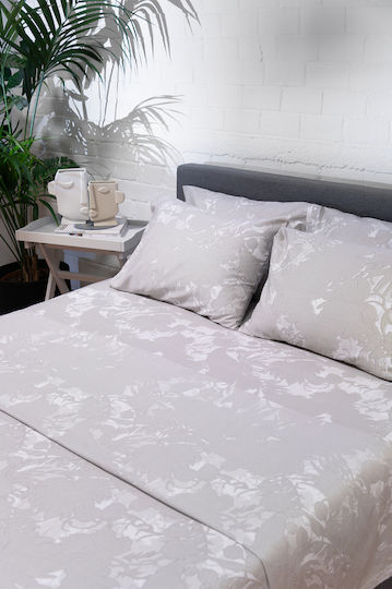 Viokarpet Diamond 252 Комплект Чаршафи King Size 270x280 см Amethyst Beige (4 бр.)