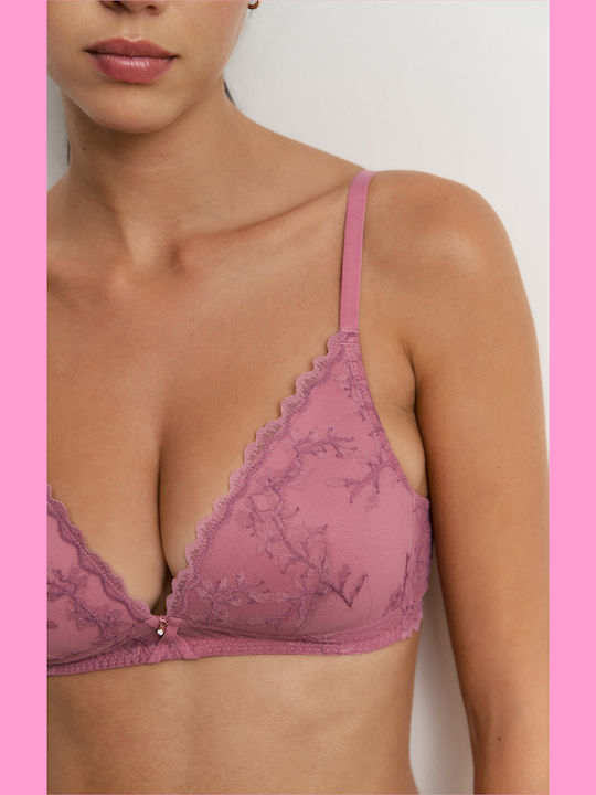 Promise Pink Lace Bra and String Set