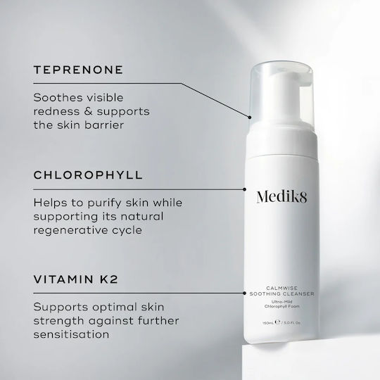 Medik8 Calmwise Soothing Facial Cleansers Foam with Soothing Action 150ml