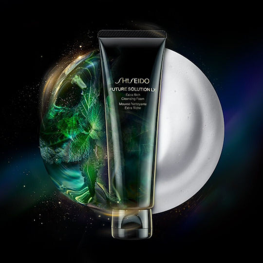 Shiseido Future Solution Lx Extra Rich Gesichtsreiniger Schaumstoff mit Feuchtigkeitsspendender & Kontrolle der Fettigkeit Wirkung 125ml