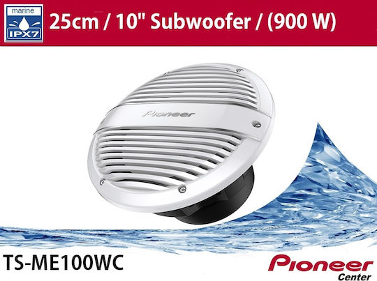 Pioneer Ηχείο Σκάφους TSME100WC Αδιάβροχο 10" με 900W RMS Λευκό