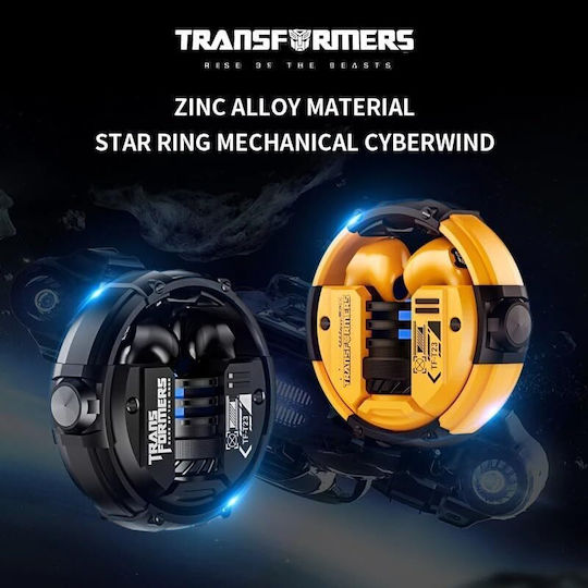 The Transformers TF-T23 In-ear Bluetooth Handsfree Căști cu Carcasă de Încărcare Galben