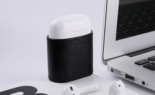 Nillkin Mate Wireless Калъф от Изкуствена Кожа в Черен Цвят за Apple AirPods 1/2