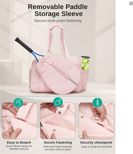 Miss Lulu Tennis-Schulter-/Handtasche Rosa