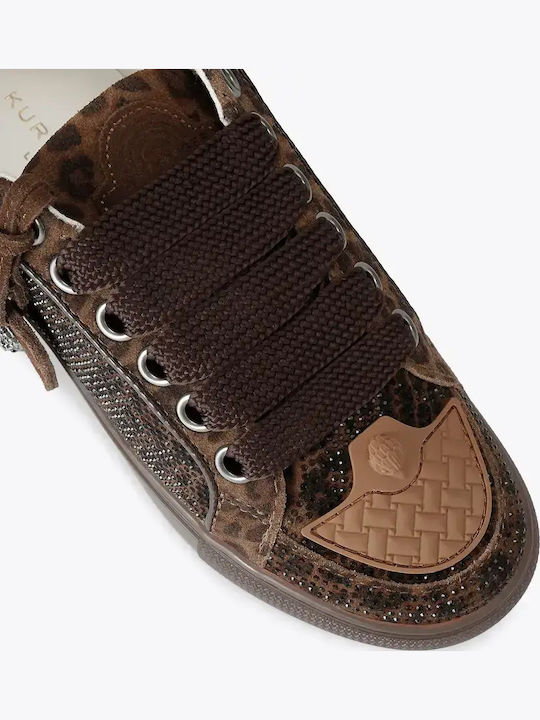 Women's Brown Flatform Sneakers