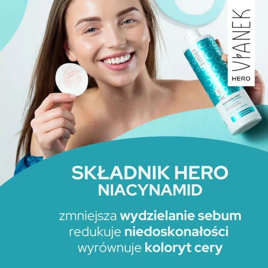 Vianek Micellar Wasser Make-up-Entferner Für Das Gesicht 400ml