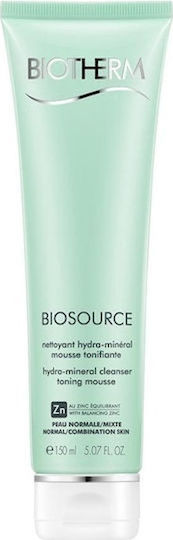 Biotherm Biosource Spumă Demachiantă Facială cu Acțiune Hidratare și Strălucire 150ml